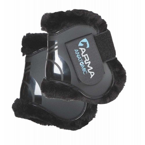 ARMA Cloches Pour Chevaux COB Bordeaux - Lot De 2, Polaire Rembourrée, Fermeture Scratch, Protection Anti-Frottements Et Coups