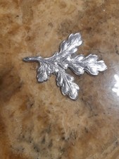 Eichenlaub als Anstecker - 2x St&uuml;ck Sch&uuml;tzen  silber Ca 6cm lang