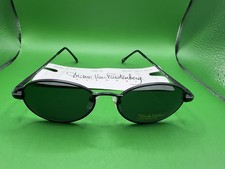Diane Von Furstenberg D1806 Matt Black Oval Sunglasses UV400 Protection Size 50