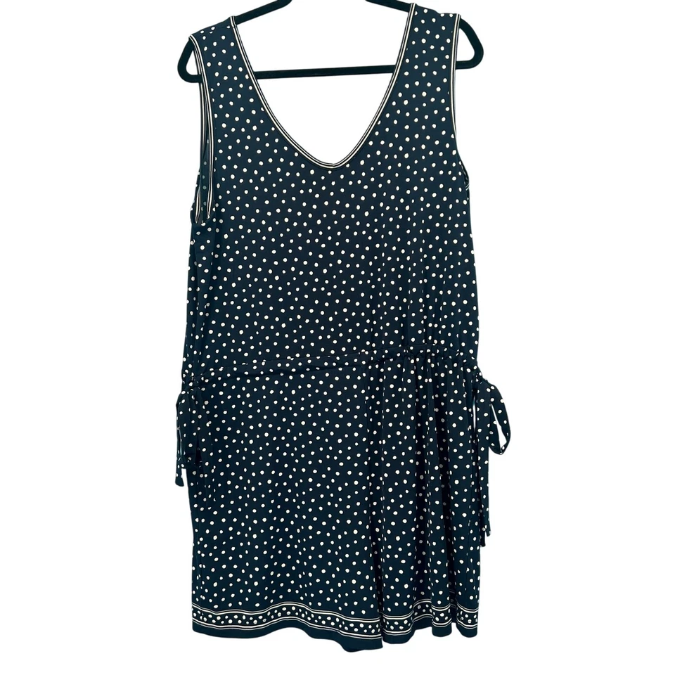 Mameluco Max Studio azul marino y blanco a lunares XL Foto 2 de 4