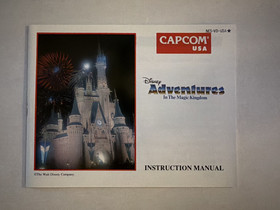 Disney Adventures In The Magic Kingdom, NES, Cartridge, Instructions & Box