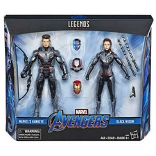 HASBRO MARVEL LEGENDS SERIES AVENGERS MARVEL'S HAWKEYE & BLACK WIDOW FIGURE SET