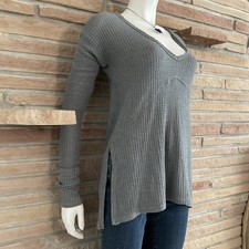 Princess Vera Wang Stretch Tunic Top Gray XS