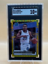 2020-21 Panini Donruss Desmond Bane Rated Rookie #240 Choice Gold /10 SGC 10 RC