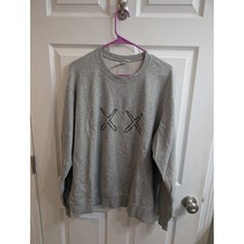 UNIQLO UT KAWS Sesame Street Graphic Sweatshirt Grey Long Sleeve - Size XL