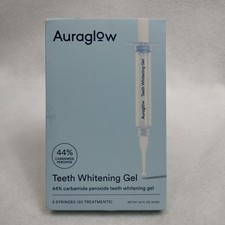 Auraglow 35 Carbamide Peroxide Teeth Whitening Gel 30 Treatments New Exp: 12/26