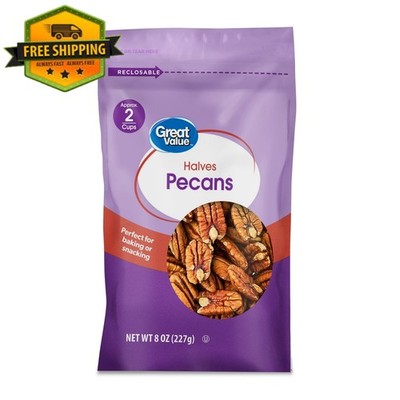 Great Value Pecan Halves, 8 oz