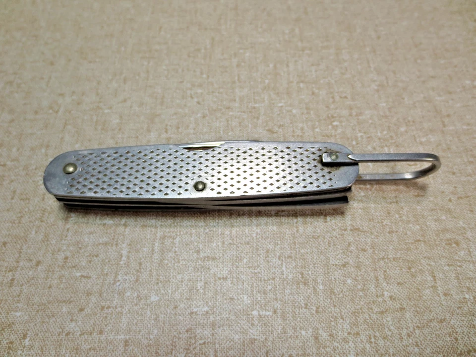 Navaja de Bolsillo de Supervivencia Vintage 4 Hojas CAMILLUS 1978 EE. UU. Militar Marina EE. UU. Foto 2 de 4