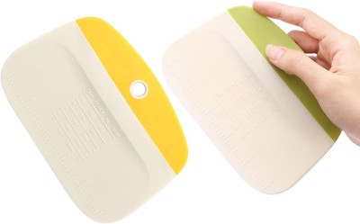 2 PCS Multi-purpose Kitchen Food Scraper Scraper Scraping and Cutting Suitabl...