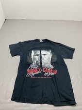 Floyd Mayweather Canelo Alvarez Shirt Mens Small Black Boxing Graphic Tee Hanes