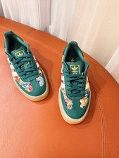 Bright green sneakers Adidas Originals Sambae x Liberty London US 7 / UK 5,5