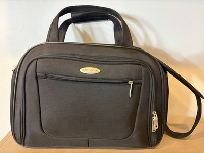 Samsonite Black Nylon Laptop Bag Briefcase, Adjustable Shoulder Strap, 18'' Clean
