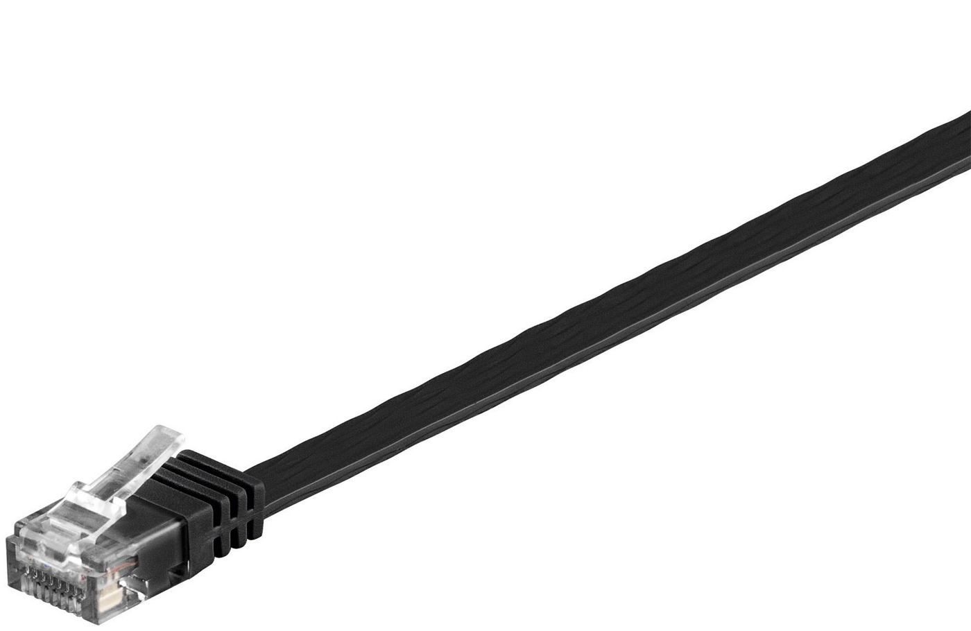MicroConnect V-UTP6015S-FLAT U/UTP CAT6 1.5M Black Flat