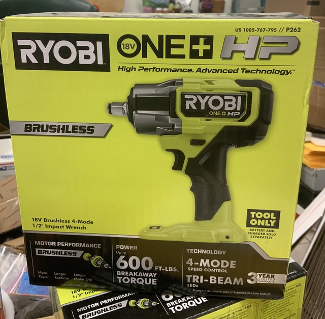Ryobi P262 ONE+ HP Brushless Impact Wrench for sale online eBay