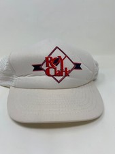 Vtg Country Music Roy Clark White Mesh Trucker SnapBack Hat Cap