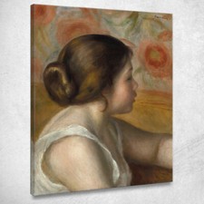 Testa Di Giovane Ragazza Pierre-Auguste Renoir, par254 quadro stampato su tela