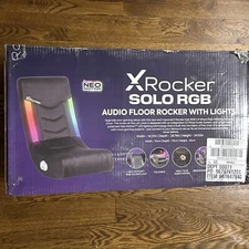 XRocker Solo RGB Audio Floor Rocker With NEO Lights game chair NIB