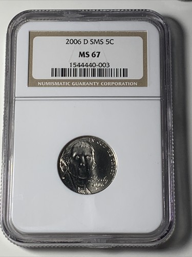 2006 P/D/S Jefferson Nickel NGC Ms66 MS67 Pf 69 (3 Coin) - Picture 4 of 5