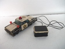 Vintage Battery Highway Patrol Galaxie Car Litho Tin Toy,Japan 