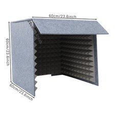 Desktop Soundproof Cover Portable Sound Recording Reflection Filter Isolation