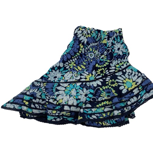 Minifalda corta bohemia con ribete floral de encaje con volantes talla pequeña Aerie - Imagen 3 de 12