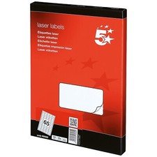 Image of 5 Star Office Multipurpose Labels Laser Copier Inkjet 38.1x21.2mm White PK 100