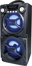 PROSCAN ELITE LEDVANCE Portable Speaker w/Bluetooth Double Subwoofer Heavy Bass