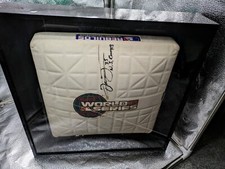 2005 White Sox World Series Base Frank Thomas Signed.