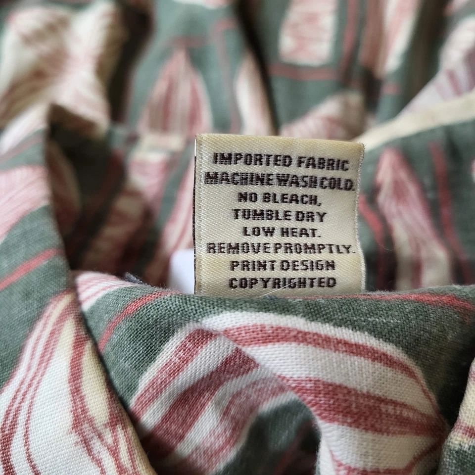 VINTAGE Kahala Men Button Up Shirt L Green Beige Brown Geometric Hawaiian - Image 3 of 4