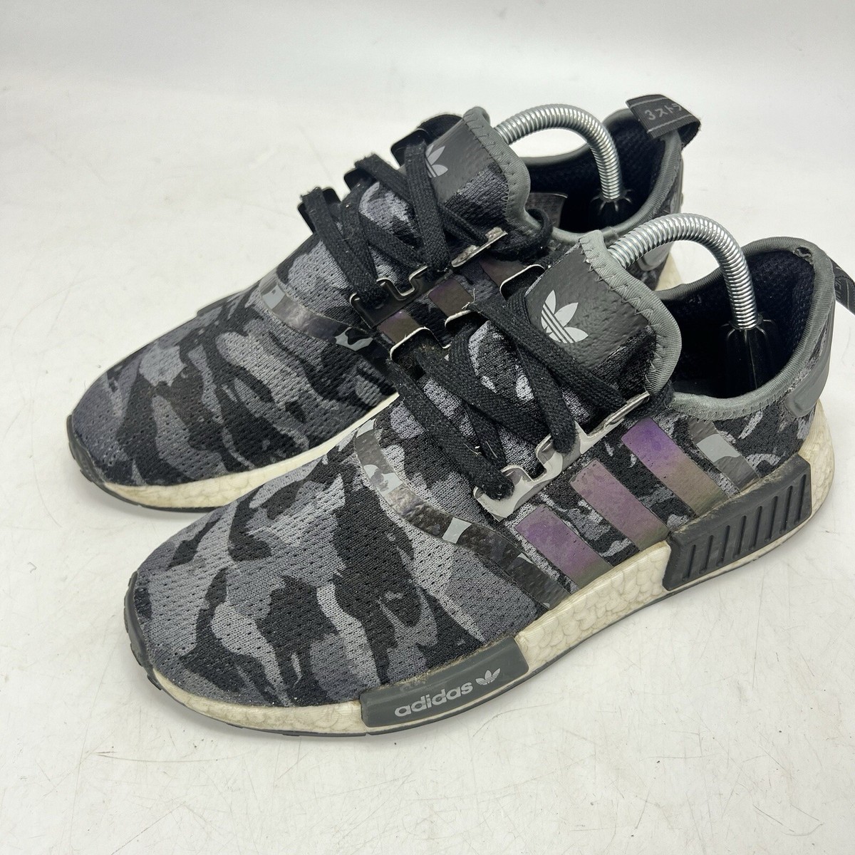 adidas gazelle silver green womens Adidas NMD_R1 "Grey Camo"  Beater Sneaker