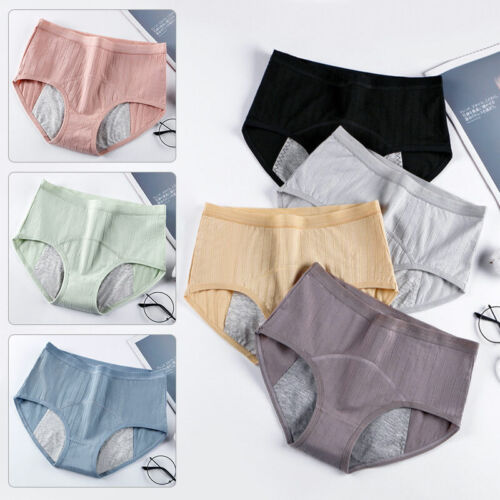 Women Leak Proof Menstrual Period Panties Underwear Physiological Waist Pants - Picture 1 of 19