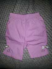 size 000 fits 0 - 3 months baby girl pants pink