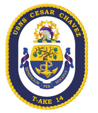 5" USS CESAR CHAVEZ ARMED FORCES STICKER DECAL USA MADE