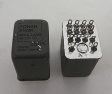 Lot of 2 Ronan Engineering Co. Alarm Relay 14PIN 125VDC X23DC-125HS