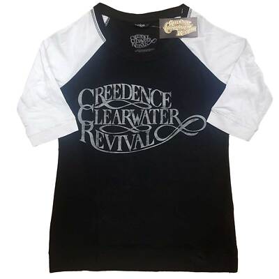 Creedence Clearwater Revival 'Vintage Logo' 3/4-langes Damenhemd - OFFIZIELL!