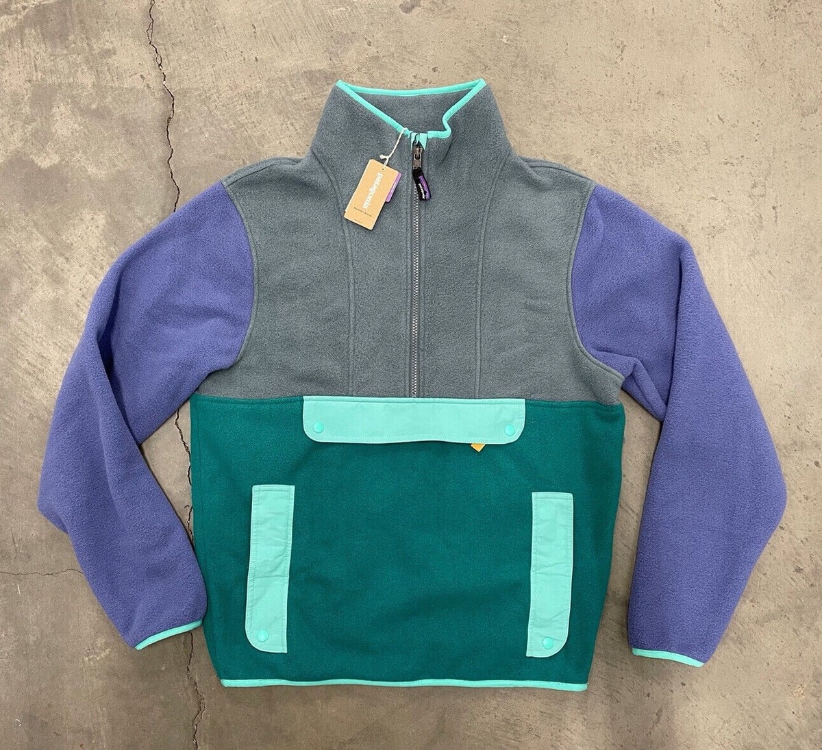 Patagonia Synchilla Fleece Anorak Blue Green Unisex Multiple Patagonia Synchilla Fleece Anorak Blue Green Unisex Multiple