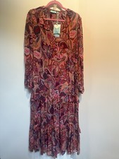 Blue Illusion 3L Printed Maxi Dress 👗 BNWT 