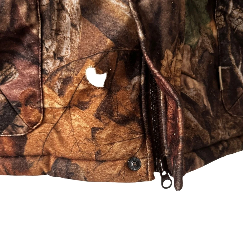 L.L. Bean Men's Thick Camoflauge Full Zip Hooded Hunting Jacket Size XL Tall NWT - Image 4 of 4