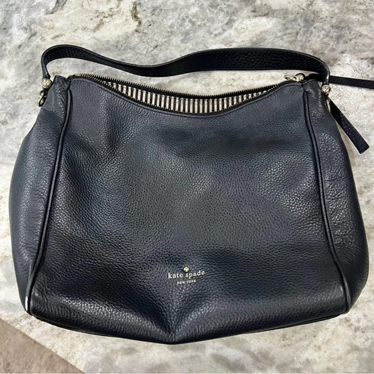 Buy the Kate Spade Black Leather Crossbody Bag