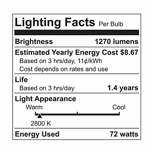 GE Lighting 70284 White Soft Long Life 72-Watt (100-watt Replacement),