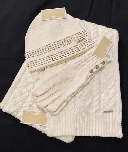 michael kors gloves and hat set