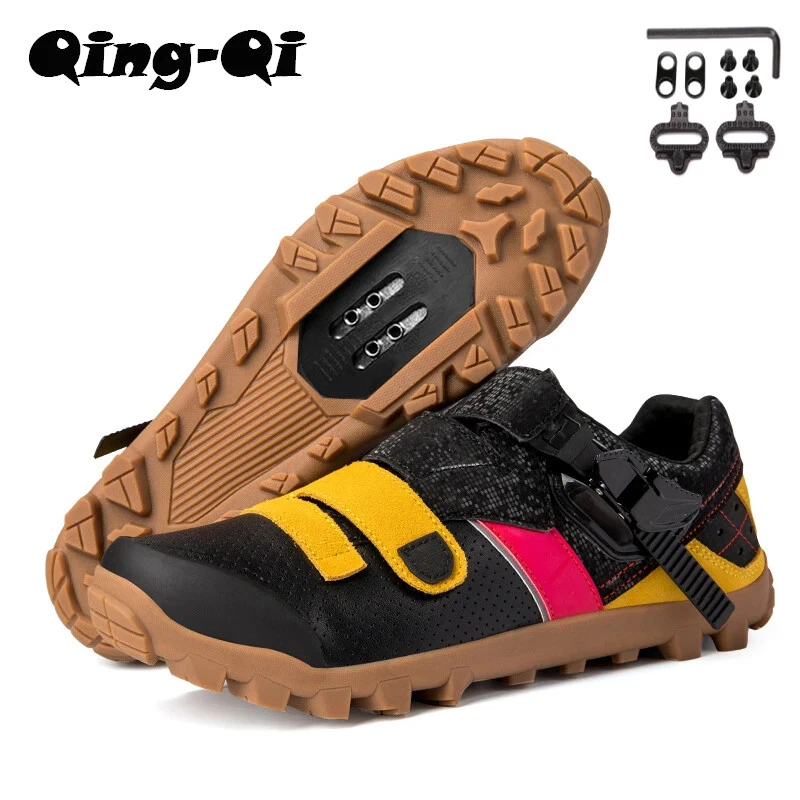 Men's MTB Cycling Shoes with SPD Cleats Non-slip Gravel Road Bike Cycling Shoes - Image 3 of 4