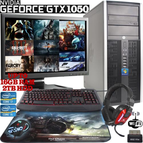Fast Gaming PC Quad Core i7 i5 Computer Bundle 16GB 2TB Windows 10 GTX 1050 2GB - Picture 8 of 11