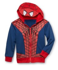 SPIDERMAN Jacket Boy's 2T NWT Hooded Costume Amazing Spiderman Hoodie Hood MASK
