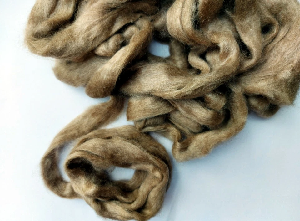 Premium Wild Peace Silk Peduncle Nassi Sliver Tops – for Spinning & Felting-500g - Image 4 of 4