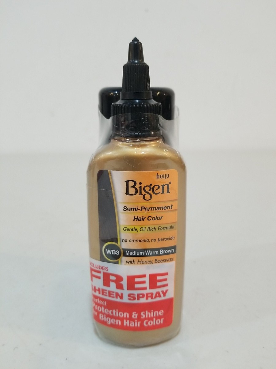 Bigen Semi Permanent Hair Color # WB3 Medium Warm Brown + SHEEN