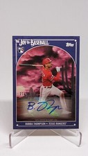 BUBBA THOMPSON 2023 Topps x Bob Ross Auto Rookie RC 33D Prussian Blue #/50