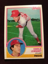 1983 Topps #607 Reds Charlie Leibrandt Baseball Card