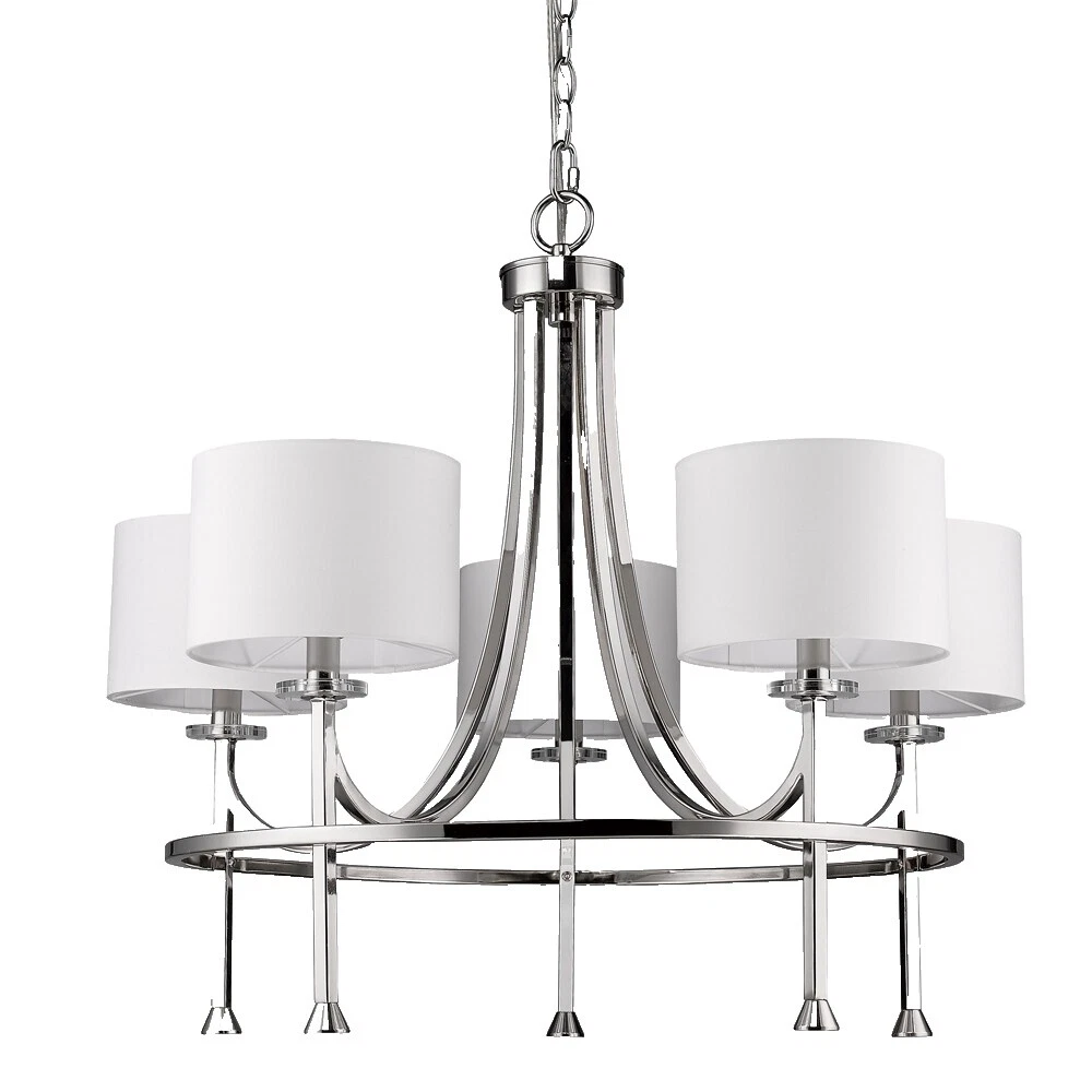 Candelabros blanco de tela