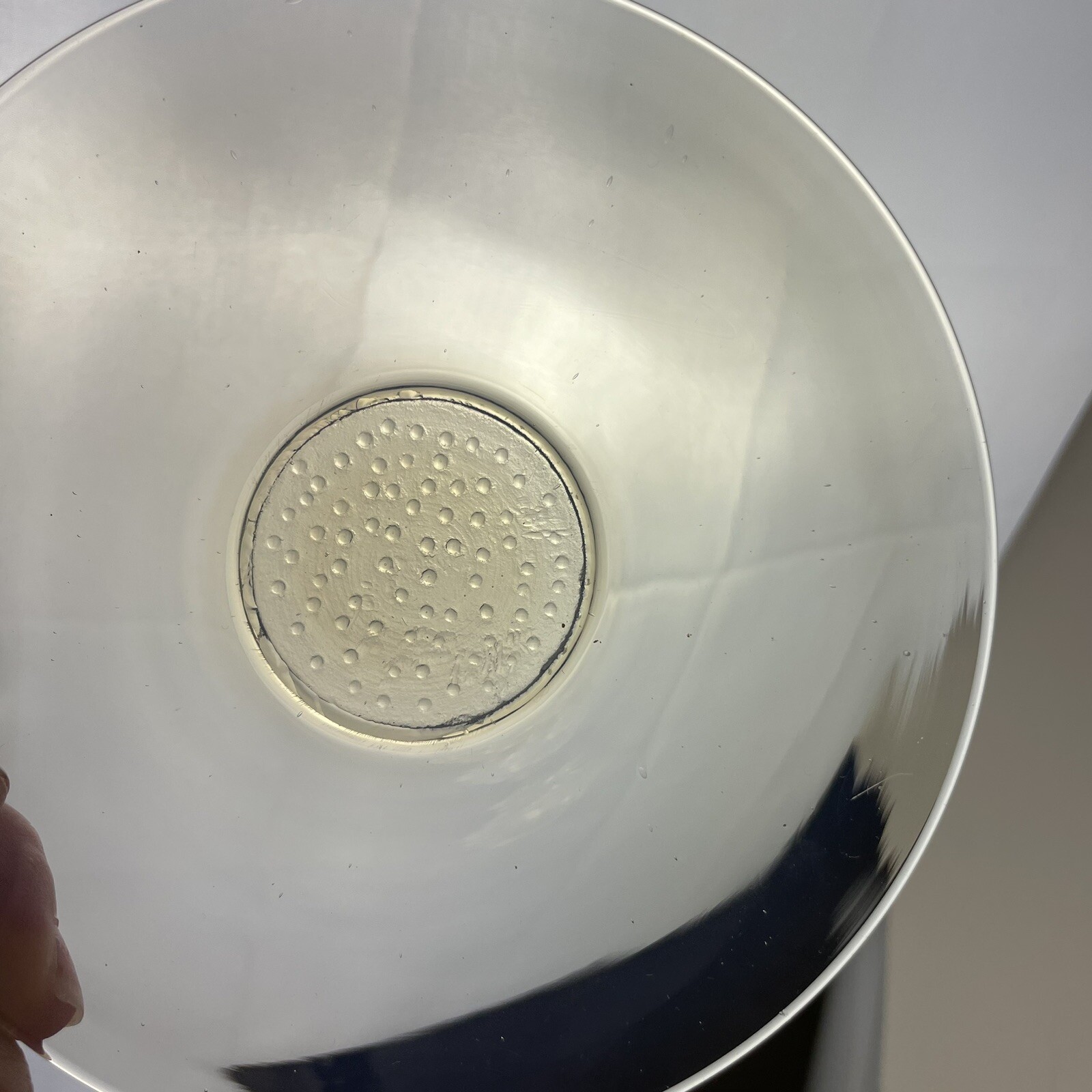 Fry Foval Cup & Saucer Jade green handle Opaline Antique Vintage Art Glass